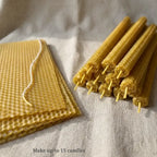 Beeswax Candle Making Kit – 15 Sheets (8×4) with Cotton Wick