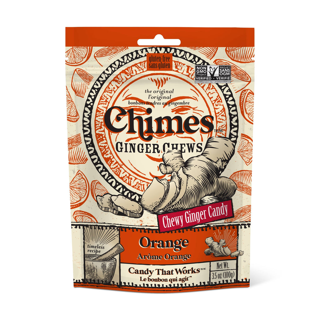 Chimes Orange Ginger Chews Candy - 3.5 oz Bag