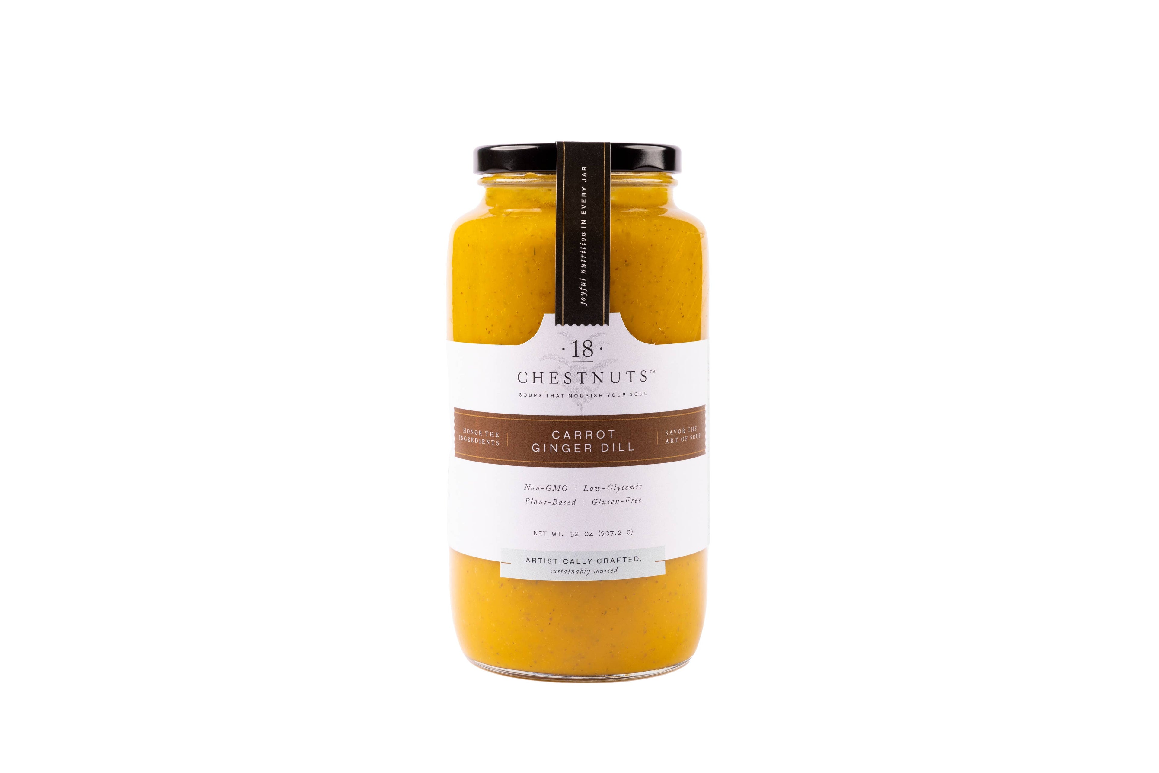 Carrot Ginger Dill Soup -16 Oz Plant Based & Gluten Free