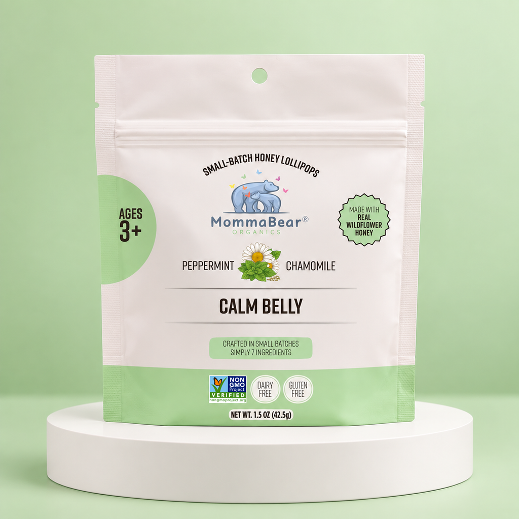 Organic Honey Lollipops for Kids – Calm Belly, 5ct