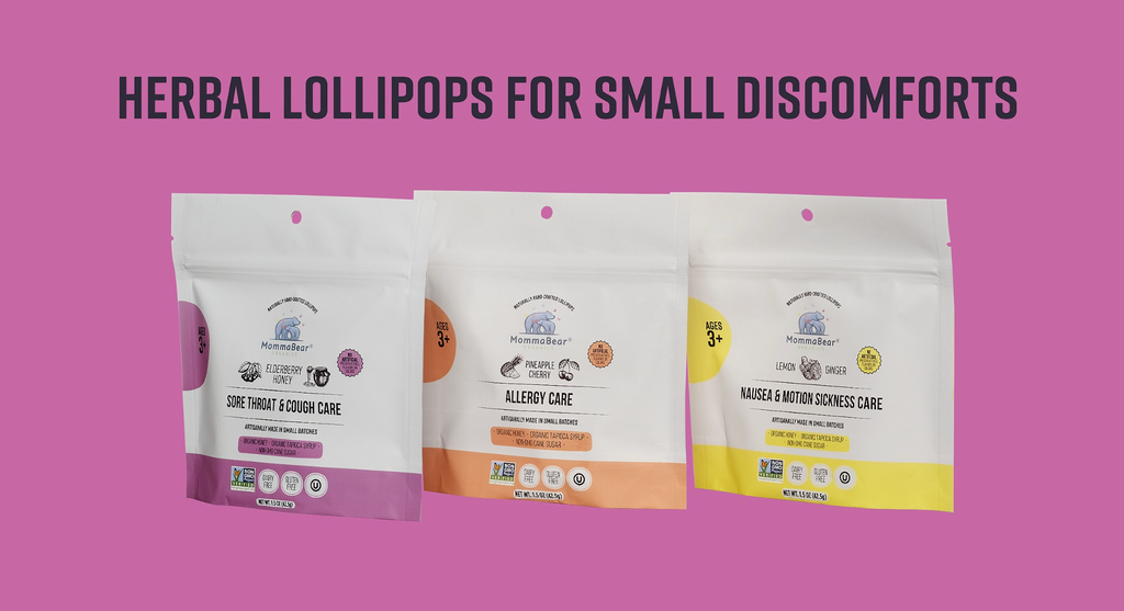 Mommabear Honey Elderberry Throat Cough Lollipops(5ct)