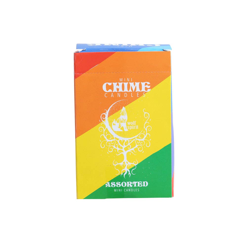 MINI CHIME CANDLES ASSORTED COLORS