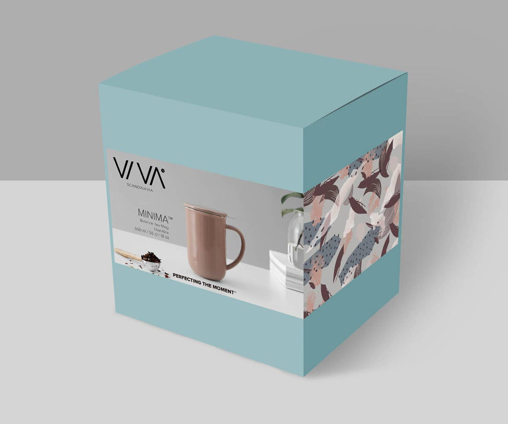 Loose Leaf Tea Infuser Porcelain Mug, 17oz, Minima™
