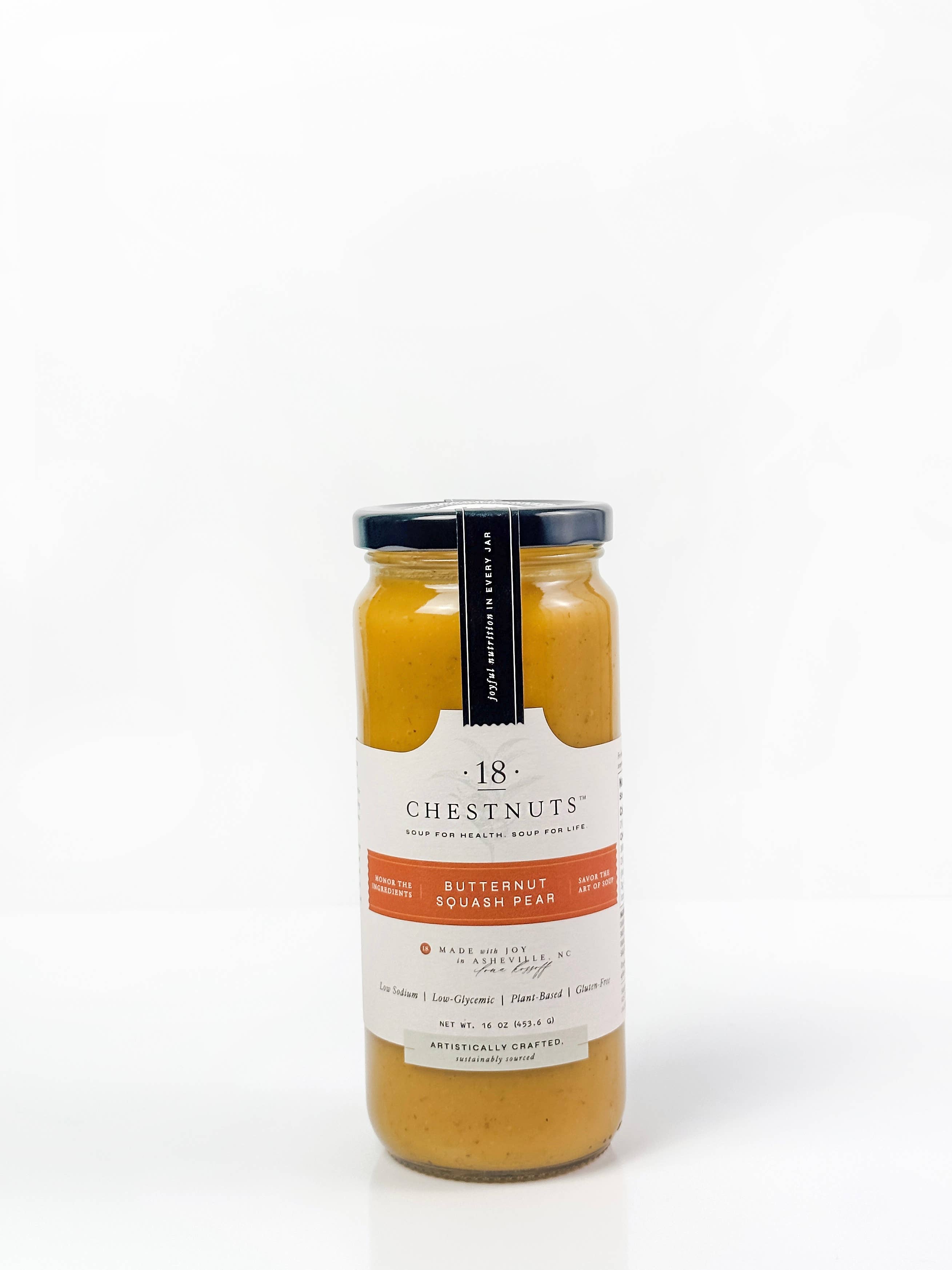 Butternut Squash Pear Soup 16 oz Plant Based & Gluten Free