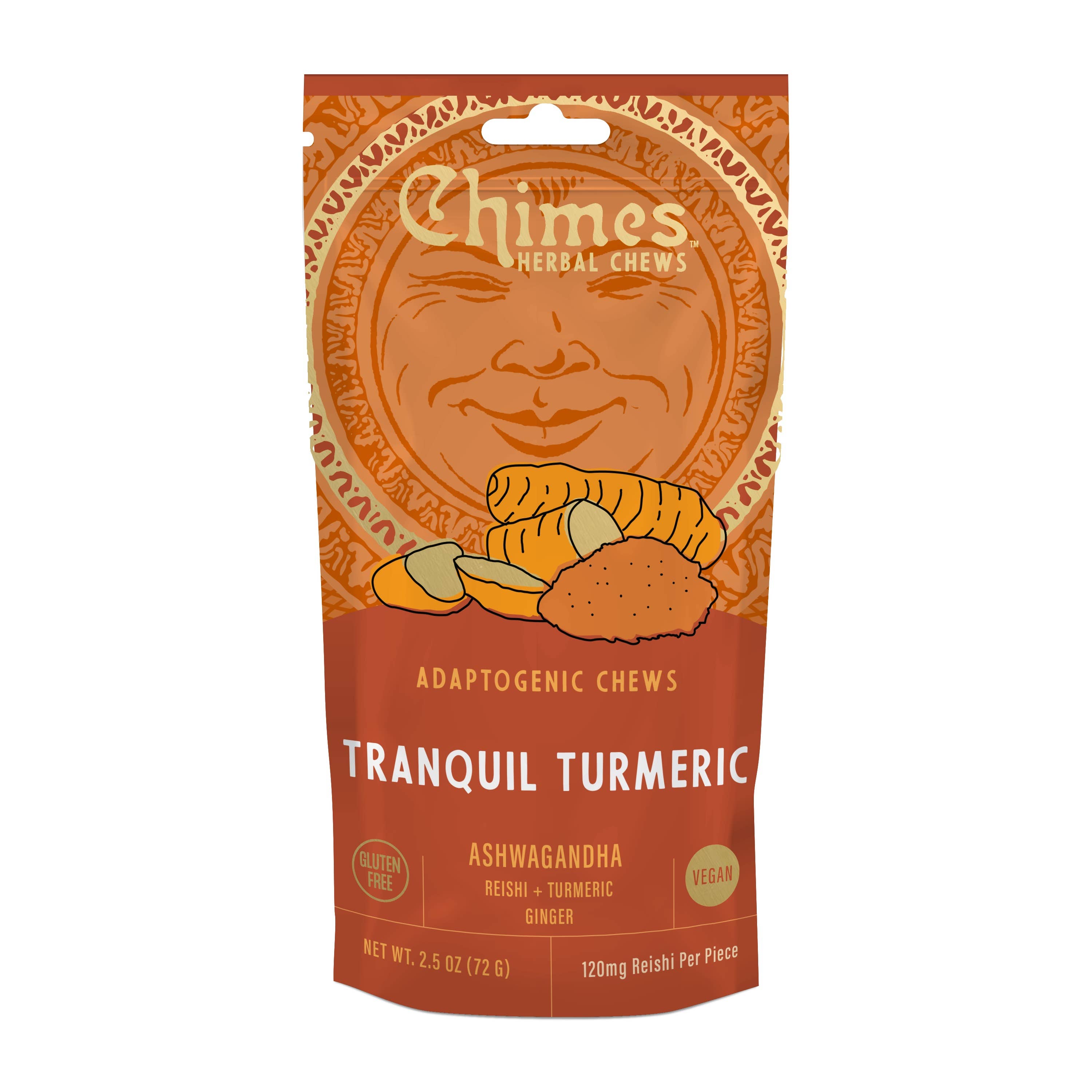Chimes Tranquil Turmeric Adaptogenic Ginger Chews Candy - 2.