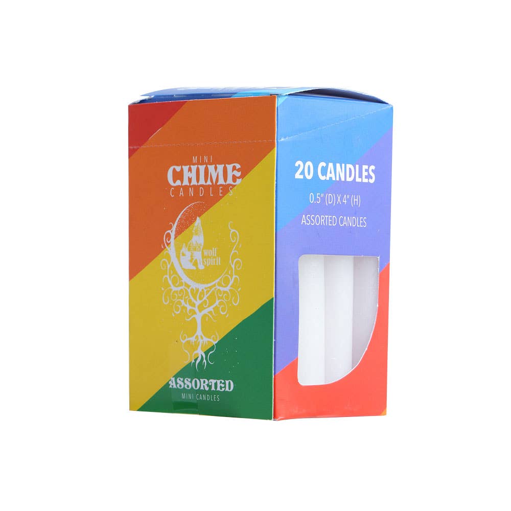 MINI CHIME CANDLES ASSORTED COLORS