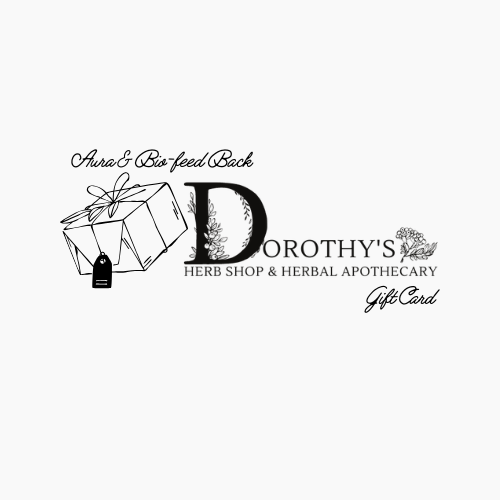 Aura Bio-feed Back Gift Card for Dorothy’s Herb Shop & Herbal Apothecary!
