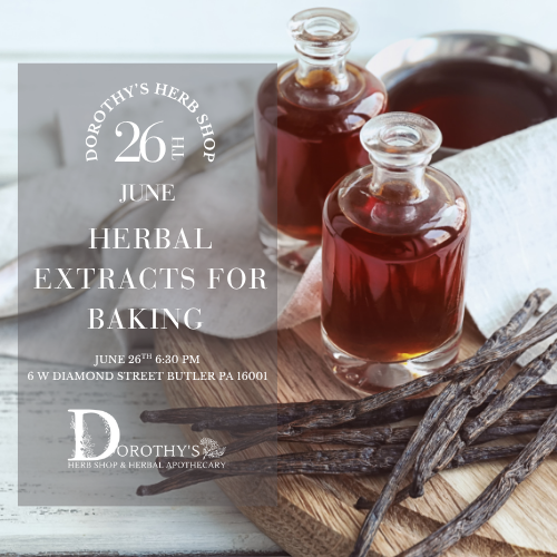 Herbal Extracts Class for Baking!