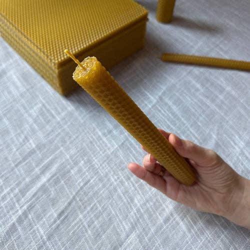 Beeswax Candle Making Kit – 15 Sheets (8×4) with Cotton Wick