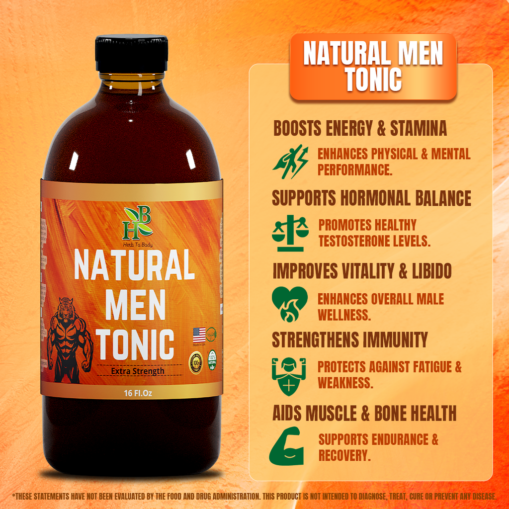 Men Tonic Extra Strength 16oz - Wellness Herbal Tonic Blend