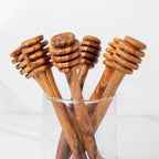 Olive Wood Honey Dipper – Handmade Drizzling Tool