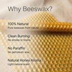 Beeswax Candle Making Kit – 15 Sheets (8×4) with Cotton Wick