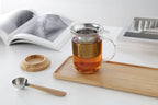 Glass Tea Mug w Infuser & Lid- Minima™ Balance, 10oz